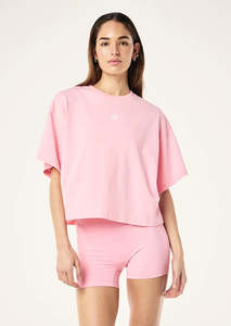 P E Nation: P.E NATION Superfine Tee - Prism Pink