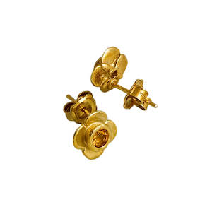 Quatrefoil Citrine Ear Studs