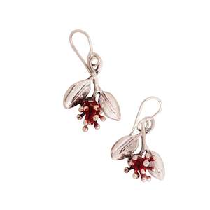 Jewellery Nz Earrings Redmanuka 1: Pōhutukawa Earrings
