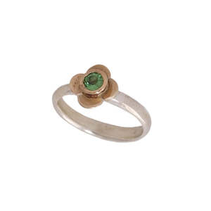 Heirloom Pieces 200 500: Quatrefoil Silver and Gold Rings | Redmanuka | nz jewellery