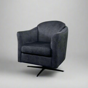 Ralph Swivel Chair — Charcoal