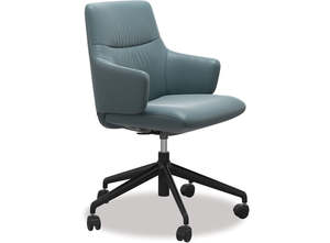 Stressless Mint Office Chair Teal Blue
