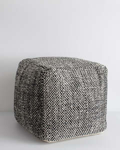Beanbags Ottomans Footstools: Ulster Ottoman Black/Natural