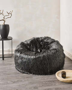 Beanbags Ottomans Footstools: Plush Pod Faux Fur