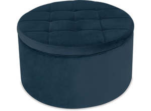 Beanbags Ottomans Footstools: Ottoman With Storage Blue