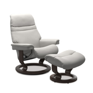 Recliners: Stressless Sunrise Medium Platinum Grey