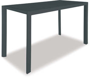 Outdoor Dining: Azura 1800 Bar Table Gunmetal Grey