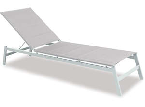 Outdoor Sun Loungers: Boston Sunlounger White
