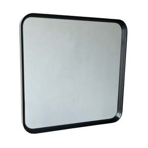 Accessories: Black Oak Square Mirror 800Dia