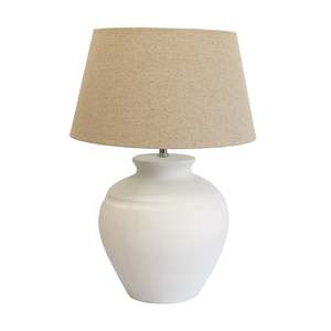 Lamps: Coastal Stone Lamp/Shade