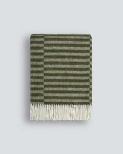 Noah Wool Throw Olive 130x190cm