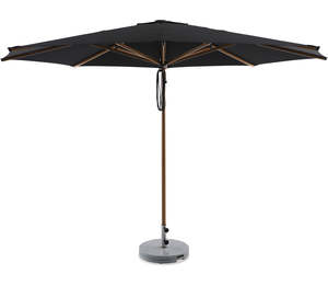 Outdoor Furniture: Coast Round Umbrella 3.5m Black
