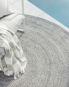 Clearance: Mornington Rug 210 Dia Dark Pebble