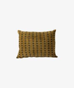 Dots Handblock Velvet Cushion 50x35cm