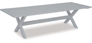 All: Omaha Dining Table, Pearl Grey, 2.6m