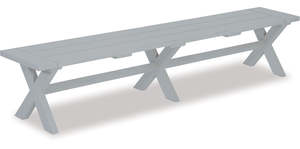 All: Omaha Bench, Pearl Grey, 2.2m