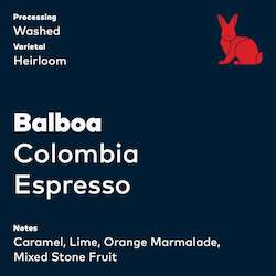 Coffee: Balboa, Colombia, Espresso