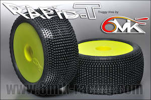 6MiK Rapid-T Pre Mounted Truggy Tyres (1 Pair)