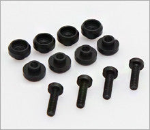 Low Profile: Highest RC Servo Grommet 4.5mm (8 pcs) - Red / Black / Silver / Blue