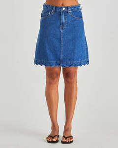 New Arrivals 1: SASS Vale Scalloped Denim Skirt