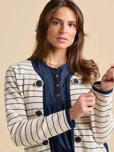 Brakeburn: Brakeburn Breton Stripe Sweat Jacket