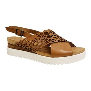 Django Juliette: Django & Juliette Auston Dk Tan White Leather Sole