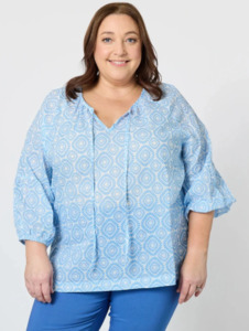 Gordon Smith Mosaic Print Top