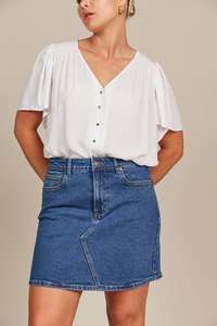 Isle Of Mine: Isle of Mine Margot Denim Skirt