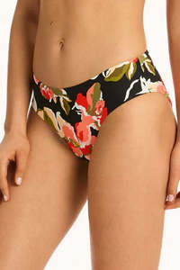 Sea Level Swim: Sea Level Swim Juniper Mid Bikini Pant