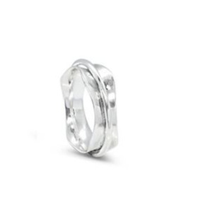 Stones Silver: Stones & Silver Stirling Silver Spin Single Ring 6mm