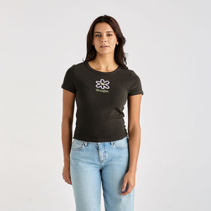 Wrangler: Wrangler Daisy Staple Rib Tee