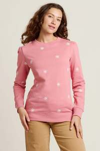 Brakeburn Floral Embroidered Crewneck Sweat