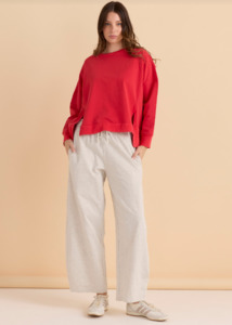 Betty Basics: Betty Basics Barrel Leg Sweatpant