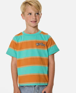 Youth: Rip Curl Ride The Wave Stripe Tee -Boy