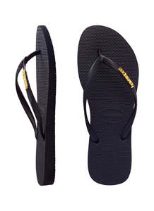 Under 50: Havaianas Slim Metallic Logo Jandals