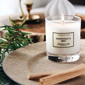 Gifting: George & Edi Grapefruit & Mint Candle