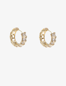 Antler Gold Facet Luxe Hoop