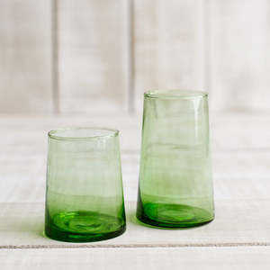 Household: Beldi Wine/Water Glasses Green