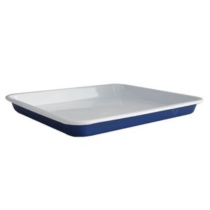 Enamel Baking Tray 30cm Mineral Blue