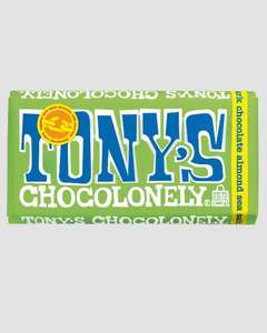Green Friday Chocolaes: Tony's Chocolonely Dark Chocolate Almond