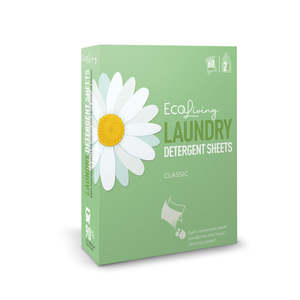 Sustainable Cleaning: Eco Living Laundry Detergent Strips, Ultra, 60 Loads
