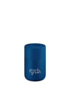 Frank Green Ceramic Deep Ocean Reusable Cup w push lid 8oz