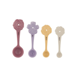 Bakeware Enamelware: In The Meadow Set 4 Measuring Spoons