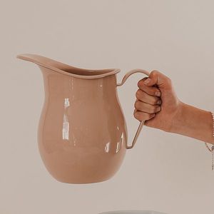 Table: Enamel Water Jug 2L - Clay Pink