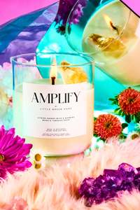 Home Fragrance: Crystal Candle Amplify Energy