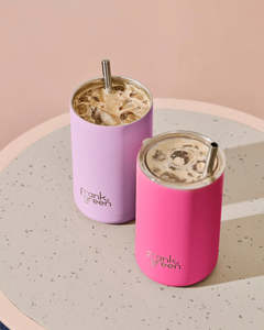 Glasses: Frank Green Ceramic Iced Coffee Cup with Straw