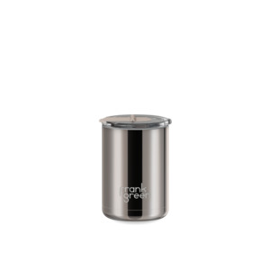 Coffee Tea: Frank Green Cup Hinged Lid Moon DustChrome 12oz