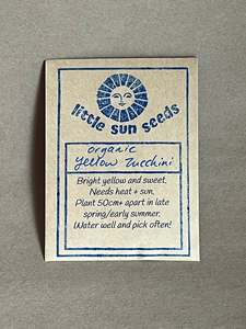 Household: Little Sun Seeds Organic Yellow Zucchini