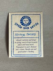 Little Sun Seeds Heirloom Tomato