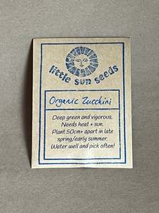 Household: Little Sun Seeds Organic Zucchini